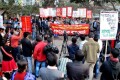 সভা সমাবেশ নিষিদ্ধ ও গণতান্ত্রিক অধিকার হরনের প্রতিবাদে জাতীয় প্রেসক্লাবের সামনে বিক্ষোভ সমাবেশ ও মিছিল করে গণতান্ত্রিক বাম মোর্চা-পিএনএস