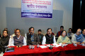 শনিবার রাজধানীর বি এম এ অডিটোরিয়ামে শ্রমিক, কর্মচারী, পেশাজীবী, মুক্তিযোদ্ধা সমন্বয় পরিষদের জাতীয় কনভেনশনে উপস্থিত অতিথি বৃন্দ–পিএনএস