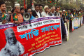 শান্তি ও সমৃদ্ধির বাংলাদেশের দাবিতে সোমবার জাতীয় প্রেসক্লাবের সামনে মানব বন্ধন করে ভাসানী অনুসারী পরিষদ - পিএনএস