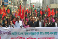 বিভিন্ন দাবিতে মঙ্গলবার জাতীয় প্রেসক্লাবের সামনে মানব বন্ধন ও বিক্ষভ মিছিল করে জাতীয় গার্মেন্টস শ্রমিক ফেডারেশন -পিএনএস