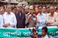 বিভিন্ন দাবিতে মঙ্গলবার জাতীয় প্রেসক্লাবের সামনে মানব বন্ধন করে বঙ্গবন্ধু সাংস্কৃতিক জোট -পিএনএস