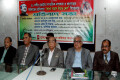 বুধবার ঢাকা রিপোর্টার্স ইউনিটিতে মুক্তিযোদ্ধা বি,সি,এস অফিসার কল্যাণ সমিতি আয়োজিত প্রতিবাদ সভায় উপস্থিত অতিথিবৃন্দ -পিএনএস