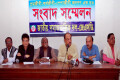 বুধবার জাতীয় প্রেসক্লাবের সামনে জাতীয় সমাজতান্ত্রিক দল (জে এস ডি) আয়োজিত সংবাদ সম্মেলনে বক্তব্য রাখেন আ,স,ম, আব্দুল রব-পিএনএস