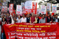 শুক্রবার জাতীয় প্রেস ক্লাবের সামনে সি পি বি ও বাসদের বিভিন্ন দাবিতে অবস্থান কর্মসূচীতে বক্তব্য রাখেন ডাঃ কামাল হোসেন - পিএনএস