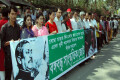 বুধবার জাতীয় প্রেসক্লাবের সামনে বিভিন্ন দাবিতে মানব বন্ধন করে বঙ্গবন্ধু সাংস্কৃতিক জোট –পিএনএস