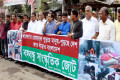 বৃহস্পতিবার জাতীয় প্রেসক্লাবের সামনে বঙ্গবন্ধু সাংস্কৃতিক জোটের মানব বন্ধনে বক্তব্য রখেন হাজী মোহাম্মাদ সেলিম –পিএনএস