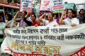 হেফাজতের আমীরের বক্তব্য প্রত্যাখ্যান সহ বিভিন্ন দাবিতে রোববার জাতীয় প্রেসক্লাবের সামনে বিক্ষভ মিছিল করে সমাজতান্ত্রিক মহিলা দল –পিএনএস 
