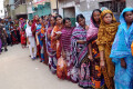 ঢাকা সিটি নির্বাচনে দীর্ঘ লাইনে অপেক্ষায় ভোটাররা, ছবিটি বাগবাড়ি পাঞ্জেরী স্কুল থেকে তুলেছেন আমাদের চীপ ফটো সাংবাদিক আব্দুল হালিম। 