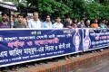 সরকারী বাঙলা কলেজের মেধাবী ছাত্রী জোহরা বৃষ্টির ধর্ষক ও হত্যাকারী এইচ এম জাহিদ মাহমুদ এর ফাঁসির দাবিতে শনিবার জাতীয় প্রেসক্লাবের সামনে মানব বন্ধন করে সরকারী বাঙলা কলেজের ছাত্র-ছাত্রীবৃন্দ –পিএনএস