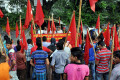 জ্বালানী-তেল-গ্যাস-বিদ্যুৎ এর দাম কমানোর দাবিতে বুধবার জাতীয় প্রেসক্লাবের সামনে বিক্ষোভ সমাবেশ করে জাতীয় গণতান্ত্রিক ফ্রন্ট –পিএনএস 