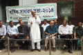 শুক্রবার জাতীয় প্রেসক্লাবের ভিতরে ঢাকা সাংবাদিক ইউনিয়ন ডিইউজের বার্ষিক সাধারণ সভা -২০১৪ এর উপস্থিত সাংবাদিক নেতারা ও সংগঠনের নেতারা –পিএনএস 