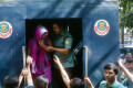 বৃহস্পতিবার দ্রুত বিচার ট্রাইব্যুনাল-৩ ঢাকা আদালতে ঐশী রহমানকে হাজির করে পরে আদালত ঐশী রহমানকে ফাঁসির রায় দেন –পিএনএস