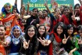এসএসসি ও সমমানের পরীক্ষার ফল প্রকাশের পর রাজউক উওরা মডেল কলেজের শিক্ষার্থীদের উল্লাস। ছবিটি তুলেছেন আমাদের চীফ ফটো সাংবাদিব আব্দুল হালিম -পিএনএস