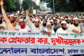 আব্দুল লতিফ সিদ্দিকীর গ্রেফতারের দাবীতে বুধবার জাতীয় প্রেসক্লাবের সামনে থেকে বিক্ষোভ মিছিল করে ইসলামী আন্দোলন বাংলাদেশ ।-পিএনএস