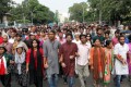 মীর কাশেম আলীর মৃত্যু দন্ডাদেশ দিলে রাজধানীর শাহবাগ থেকে আনন্দ মিছিল করে গন জাগরন মঞ্ছ-পিএনএস
