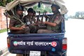 জামায়াতের ইসলামীর ডাকা হরতালে রাজধানীতে বিজিবির টহল। ছবিটি পুরাতন বিমান বন্দর এলাকা থেকে তুলেছেন পিএনএস এর চিফ ফটো সাংবাদিক আব্দুল হালিম