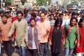 জামায়েত শিবিরের হরতালের প্রতিবাদে বুধবার রাজধানীর শাহবাগ থেকে বিক্ষোভ মিছিল করে গণজাগরণ মঞ্ছ-পিএনএস