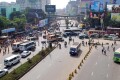জামায়েতে ইসলামীর ডাকা ৪৮ ঘন্টার হরতালের প্রথম দিন রাজধানীর মহাখালি এলাকার ছিত্র-পিএনএস