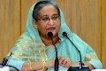 প্রধানমন্ত্রী শেখ হাসিনা বৃহস্পতিবার সকালে দুর্যোগ ব্যবস্থাপনা ও ত্রাণ মন্ত্রণালয় পরিদর্শনে এসে ন্ত্রণালয়ের কর্মকর্তাদের উদ্দেশে বক্তব্য দেন-পিএনএস