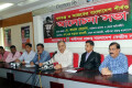 সুক্রবার জাতীয় প্রেসক্লাবে স্বাধীনতা প্রজন্ম বাংলাদেশ কেন্দ্রিয় সংসদ আয়জিত আলোচনা সভায় উপস্থিত অতিথিবৃন্দ-পিএনএস