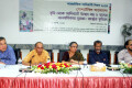 শুক্রবার রাজধানীর সিরডাপ মিলনায়তনে কয়েকটি সংগঠনের যৌথ উদ্যোগে আন্তর্জাতিক আদিবাসী দিবস ২০১৪ উপলক্ষে ভুমি থেকে আদিবাসী উচ্ছেদ বন্ধ ও তাদের মানবাধিকার সুরক্ষা: রাষ্টের ভুমিকা শীর্ষক গোলটেবিল আলোচনায় উপস্থিত অতিথি বৃন্দ