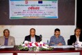 বৃহস্পতিবার জাতীয় প্রেসক্লাবে জাতীয় তৃনমূল প্রতিবন্ধি সংস্থা আয়োজিত সেমিনারে উপস্থিত অতিথি বৃন্দ-পিএনএস