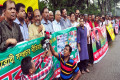 জাতীয় প্রেসক্লাবের সামনে সম্প্রচার নীতির বিরুদ্ধে জাসাস এর মানববন্ধন-পিএনএস