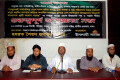 শনিবার জাতীয় প্রেসক্লাবে ইসলামী সমাজ আয়োজিত আলোচনা সভায় ইপস্থিত অতিথিবৃন্দ।- পিএনএস