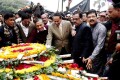 রবিবার শহীদ বিদ্ধিজীবী সৃতিসৌধে শহীদ বুদ্ধিজীবি দিবস উপলক্ষে ফুলদিয়ে শ্রদ্ধা জানান সাবেক রাষ্ট্রপতি হুসেইন মহাম্মদ এরশাদ-পিএনএস