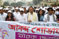 বাংলাদেশ বেতার হিরক জয়ন্তী উপলক্ষে রবিবার রাজধানীর আনন্দ র‍্যালিতে প্রধান অতিথি হিশেবে উপস্থিত ছিলেন তথ্য মন্ত্রি হাসানুল হক ইনু-পিএনএস