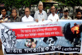 বিশ্ব সন্ত্রাসের হোতা মার্কিনসহ পশ্চিমাদের মদদে ইসরায়েল কর্তৃক ফিলিস্তিনে গণহত্যার প্রতিবাদে সোমবার জাতীয় প্রেসক্লাবের সামনে মানববন্ধন করে জাতীয় গণতান্ত্রিক ফ্রন্ট (এনডিএফ)-পিএনএস