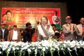 মহান বিজয় দিবস উপলক্ষে রবিবার রাজধানীর ইঞ্জিনিয়ারিং ইন্সটিটিউট মিলনায়তনে মুক্তিযোদ্ধা সমাবেশে সাবেক প্রধানমন্ত্রী ও বিএনপি চেয়ারপারসন বেগম খালেদা জিয়া-পিএনএস