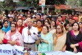 মঙ্গলবার জাতীয় প্রেসক্লাবের সামনে বিভিন্ন দাবিতে জাতীয়তাবাদি মহিলা দল মানববন্ধন করে-পিএনএস