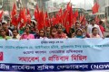 ওয়েগা ফ্যাশন সোয়েটার এর শ্রমিকদের উপর হামলা ও ছাটায়ের প্রতিবাদে জাতিয় প্রেসক্লাবের সামনে বিক্ষভ মিছিল করে জাতিয় গার্মেন্টস শ্রমিক ফেডারেশন-পিএনএস