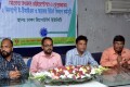 বুধবার ঢাকা রিপোটার্স ইউনিটিতে ডিআরইউ সংবাদ সম্মেলনে উপস্থিত নেতৃবৃন্দ-পিএনএস